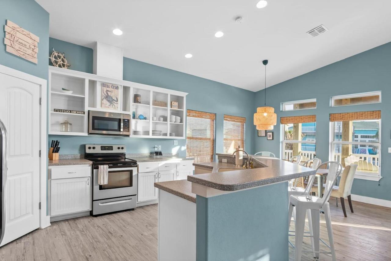 New 5 Bdrm W/Pool, Observation Deck Walk To Beach! Порт Арансас Екстериор снимка